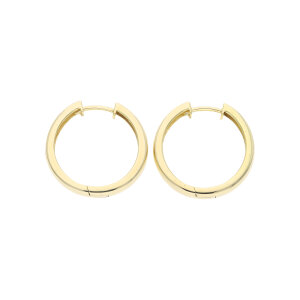 Creolen Gold 585 Massiv mit Scharniere Second Hand...