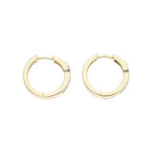 Damen Creolen Blautopas Zirkonia Gold 333 massiv Second...