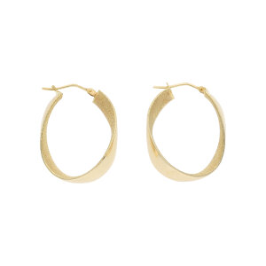 Leichte Creolen Gold 585 Second Hand 25326503 getragen...
