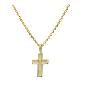 Kreuz Anhänger Gold 333 klein, poliert JL20-02-1447...