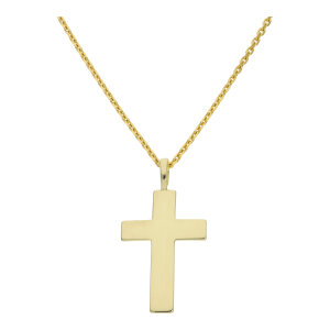 Kreuz Anhänger massiv Gold 333 poliert JL20-02-1444...