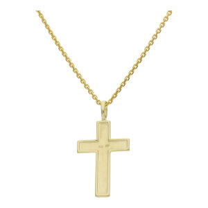 Kreuz Anhänger massiv Gold 333 poliert JL20-02-1444...