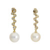 Ohrringe Perle Diamant Gold 585 und 750 Second Hand 25326505 getragen wie neu