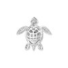 Seinerzeit Silber 925 Anhänger Sheela Jade Schilkröte SZA-3990-475 Emaille, Zirkonia