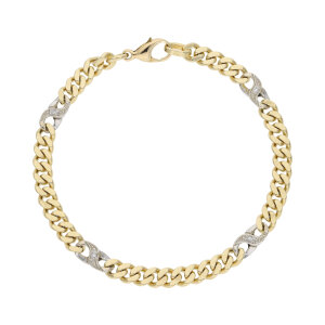 Gold Armband Damen mit Diamanten 585 Second Hand 25326510...