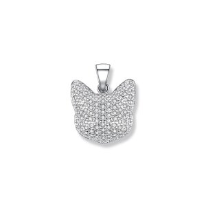 Seinerzeit Silber 925 Anhänger Shiro Katze...