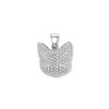 Seinerzeit Silber 925 Anhänger Shiro Katze SZA-3990-278 Zirkonia