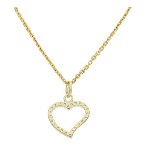 Herz Anhänger Gold 333 Zirkonia JL20-02-1450 JuwelmaLux