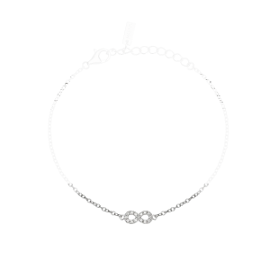Mabina Armband Unendlichkeitszeichen Silber 925 Labor...