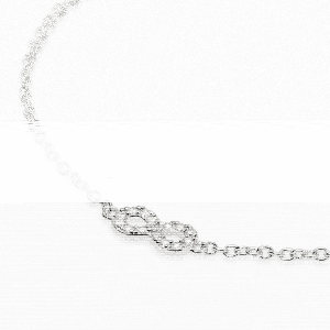 Mabina Armband Unendlichkeitszeichen Silber 925 Labor...