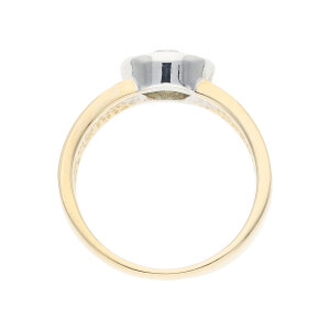 Diamantring Gelb/Weißgold 585 Dia. Second Hand wie neu 25326519 getragen