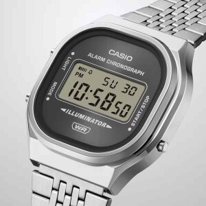 Casio Armabanduhr Edgy Collection A140WE-8AEF Edelstahl,...