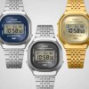 Casio Armbanduhr Edgy Collection A140WE-2AEF Edelstahl, Resin