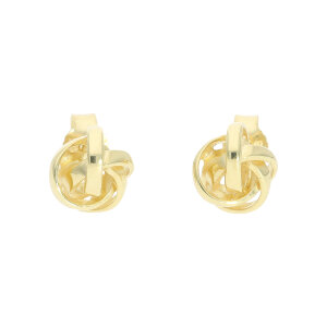 Ohrstecker Knoten Silber 925 goldplattiert JL20-06-1465...