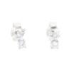 Ohrstecker klein Silber 925 poliert rhodiniert Zirkonia JL20-06-1466 JuwelmaLux