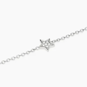 Mabina Armband Stern Silber 925 Labor Diamant 0,05 ct...