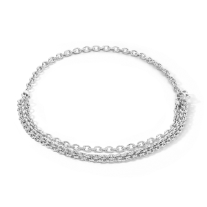 Coeur de Lion Halskette 0800/10-1700 Mesh Chain, Edelstahl