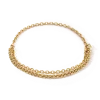 Coeur de Lion Halskette 0800/10-1600 Mesh Chain, Edelstahl gold plattiert