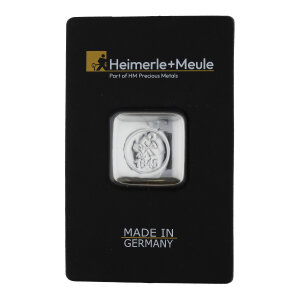 Silberbarren 999 Feingold 50 Gramm Heimerle + Meule...