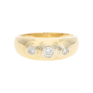 Diamantring Gold 585 massiv Unisex Second Hand 25326533...