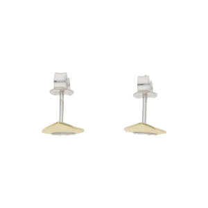Ohrstecker Silber 925 goldplattiert, strukturiert,...