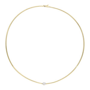 Diamant Omega Kette massiv Gold 585 Second Hand 25326538...