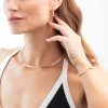 Coeur de Lion Halskette 4245/10-1416 Princess Rhythm gold-blush, Crystal Pearls