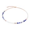 Coeur de Lion Halskette 43545/10-0759 Precious Fusion Offset roségold-blau