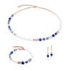 Coeur de Lion Halskette 43545/10-0759 Precious Fusion Offset roségold-blau
