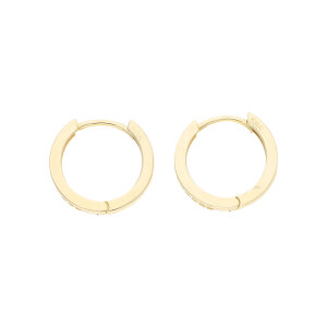 Gold Creolen 585 mit Zirkonia Second Hand 25326542...