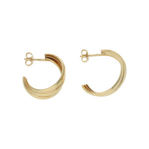 Steckcreolen leicht Gold 585 Second Hand 25326543...