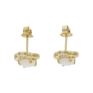 Opal Ohrstecker Diamant Gold 585 Second Hand 25326546...