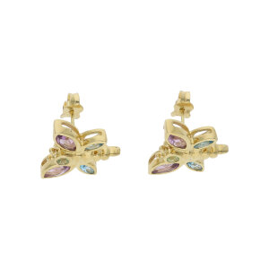 Libelle Ohrringe mit Edelsteine Gold 585 Second Hand...
