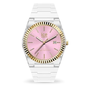 Ice-Watch Damen Armbanduhr 024774 ICE Power White Clear Pink