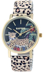 Raptor Damen Armbanduhr RA10255-038 Frida Kahlo Leopard