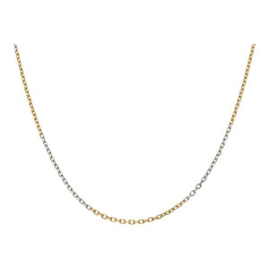 JuwelmaLux Kette aus Platin 950 und Gold 750, Anker...