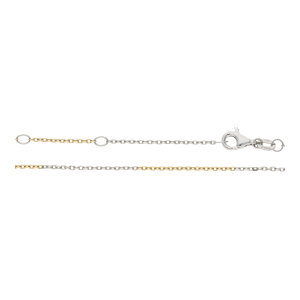 JuwelmaLux Kette aus Platin 950 und Gold 750, Anker...