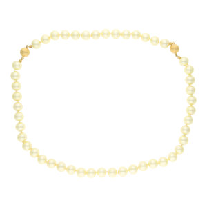 Perlenkette Set mit Armband Silber 925 vergoldet...