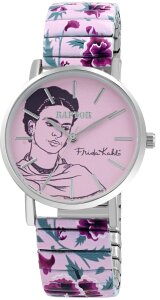 Raptor Damen Armbanduhr RA10255-039 Frida Kahlo Rosa, Blumen
