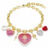Swarwovski Halskette mit Charms Idillya 5742956 Gold plattiert