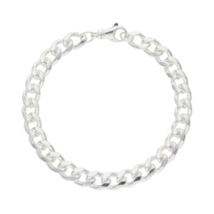 Armband Herren Silber 925 Flachpanzer, poliert...