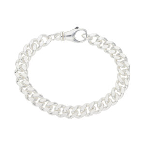Armband Herren Flachpanzer Silber 925 poliert...