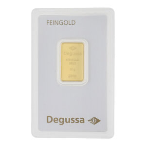 Goldbarren Degussa 999 Feingold 10 Gramm GB-GP-10.0G-DEG-EGS