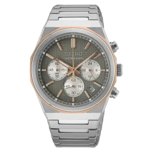 Seiko Herren Armbanduhr HGK002P1 Chronograph Edelstahl,...