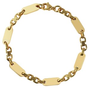 Armband Unisex Edelstahl gold plattiert JL45-03-0153 6 mm...
