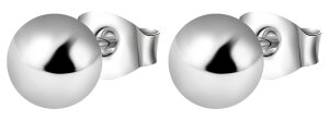 Ohrstecker Rund Edelstahl ca. 6 mm JL45-06-0155 grau Unisex