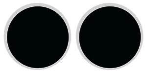 Ohrstecker Titan Unisex rund schwarz JL45-06-0156 grau