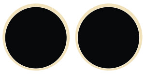Ohrstecker Titan gold plattiert JL45-06-0160 schwarz...