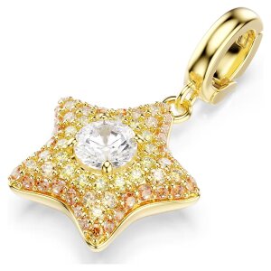 Swarovski Charm Sublima 5755514 Rundschliff, Stern, Gold...