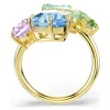 Swarovski Ring Gema Cocktailring 5746907 goldplattiert, poliert, bunte Swarovski Kristalle Gr.52